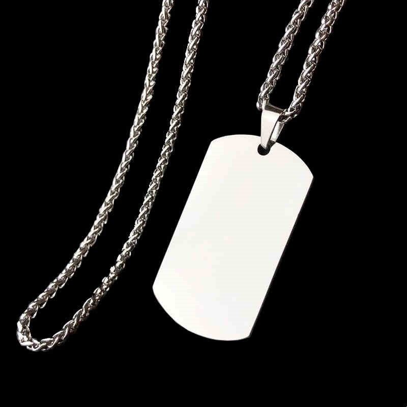 Titanium Military Badge Necklace