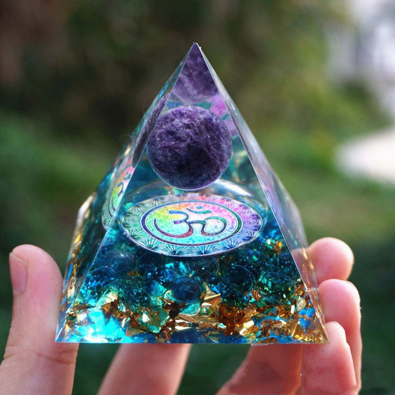 Amethyst Orgone Pyramid