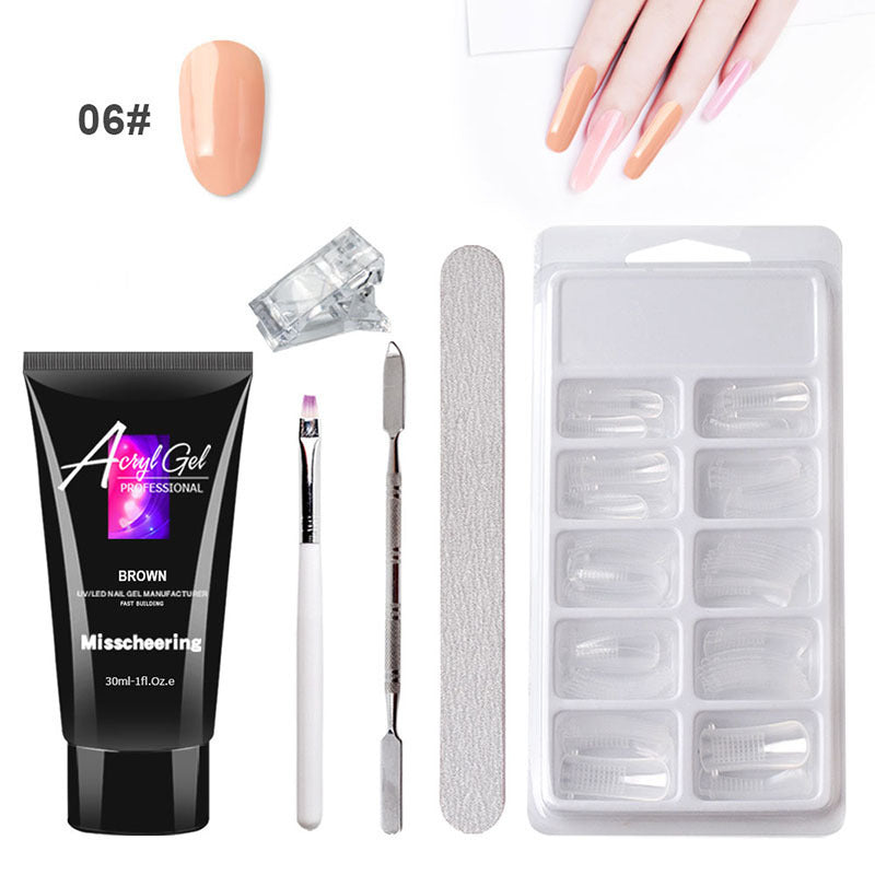 Gleevia Professional Poly Extension Gel Dual Nail Flat