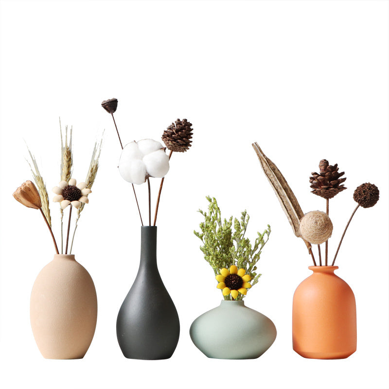 4-Piece Set of Indoor Interior Cute Vases