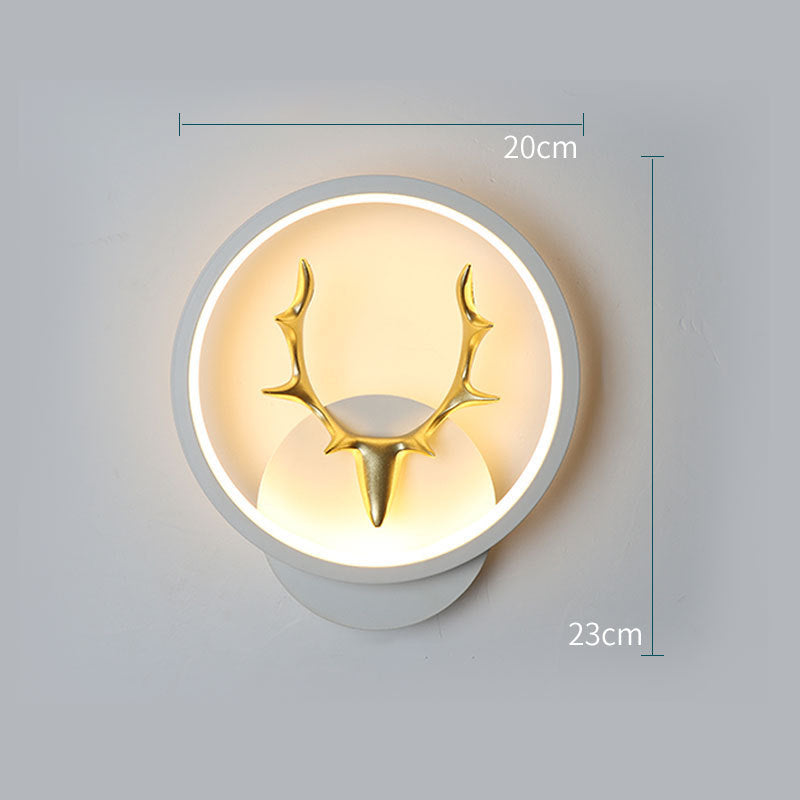 Golden Deer Accent Wall Light