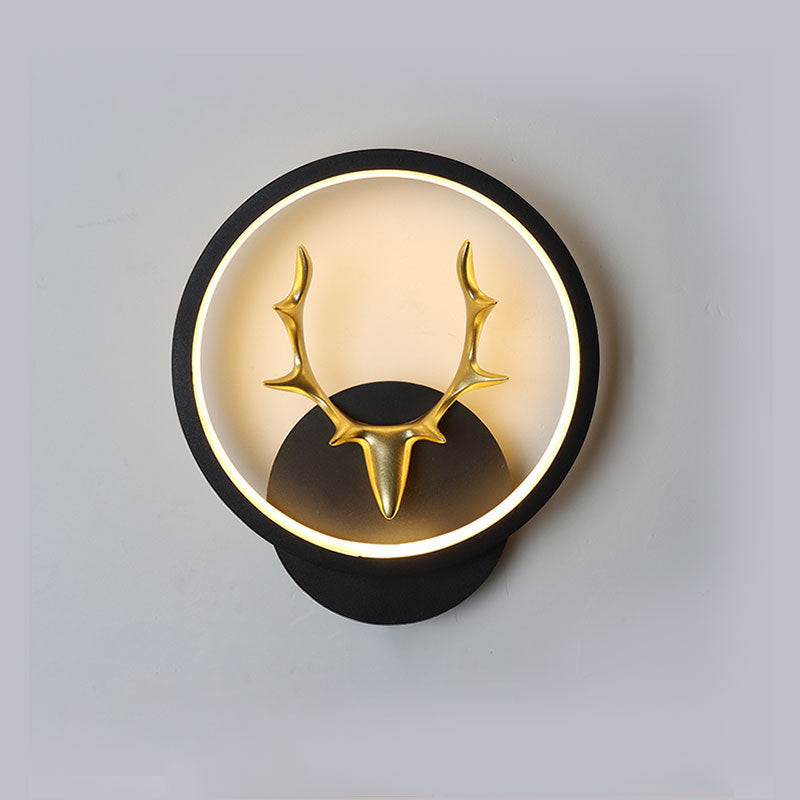 Golden Deer Accent Wall Light