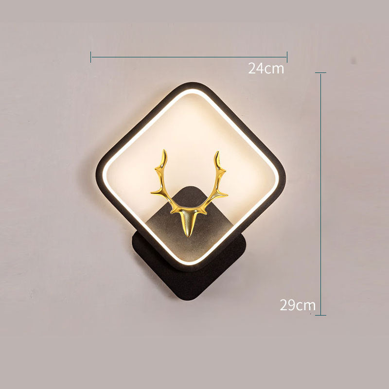 Golden Deer Accent Wall Light