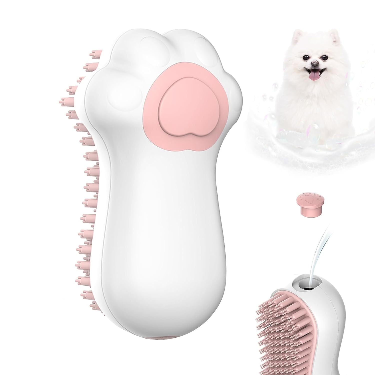 Paw-Shaped Pet Grooming Brush