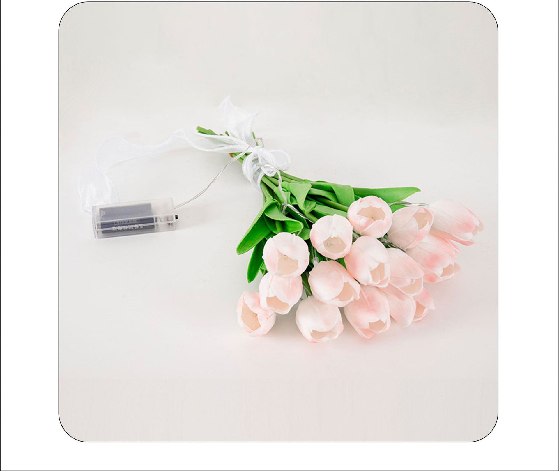 Illuminated Tulip Bouquet Basket