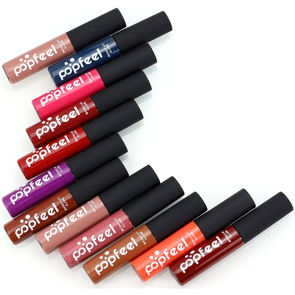 Popfeel 12 Colors Matte Lip Gloss Set