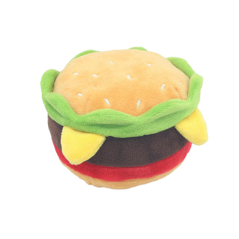 Hamburger Dog Toy