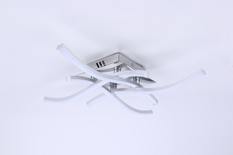 Modern Swirling Arm Ceiling Light