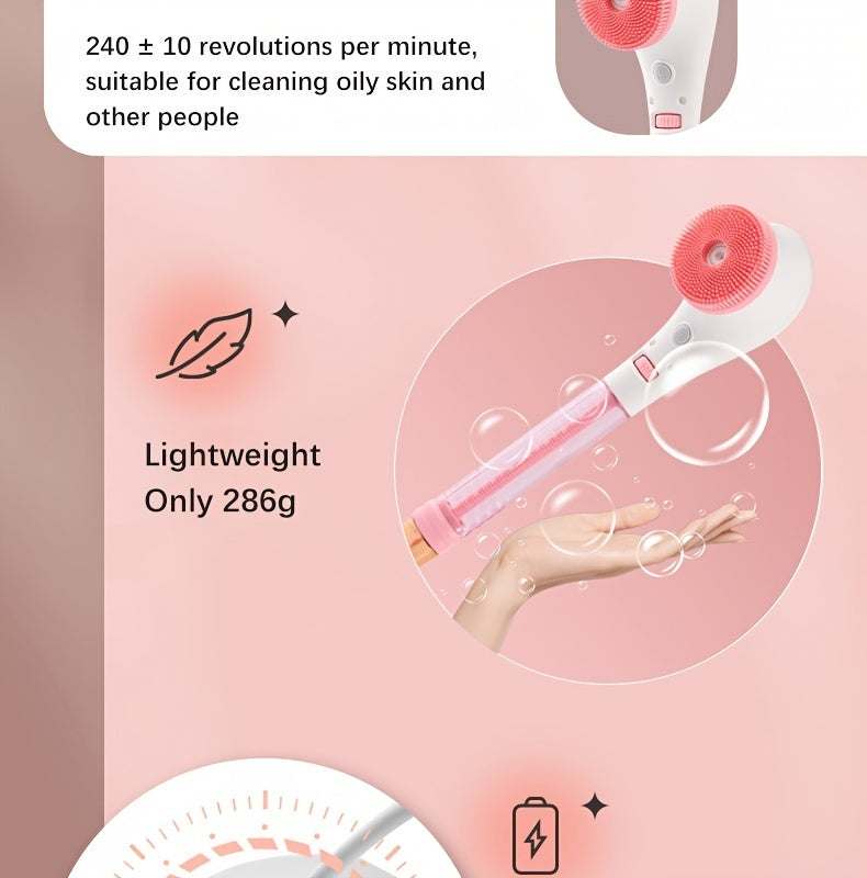 CNAIER Rechargeable Bath & Body Brush Set