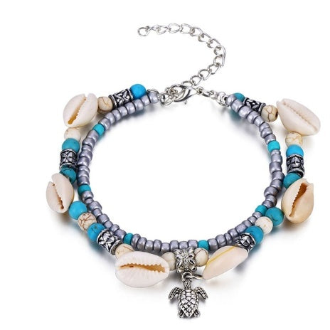 Coastal Charm Layered Anklet Set