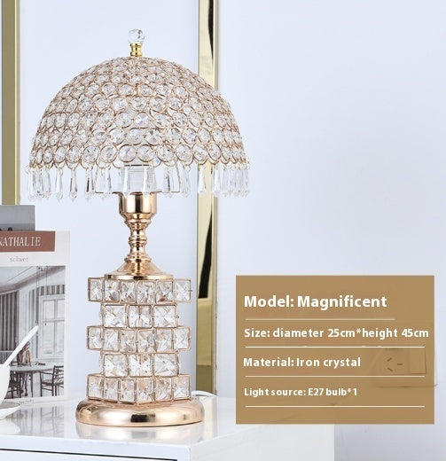 Mermaid Crystal Table Lamp
