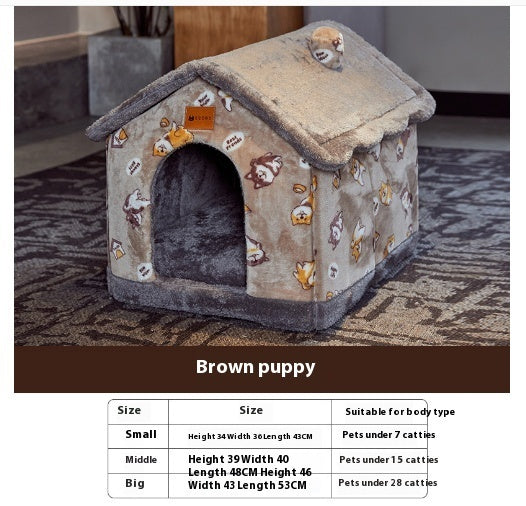 Pet Comfy House Bed