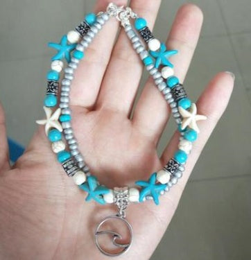 Coastal Charm Layered Anklet Set