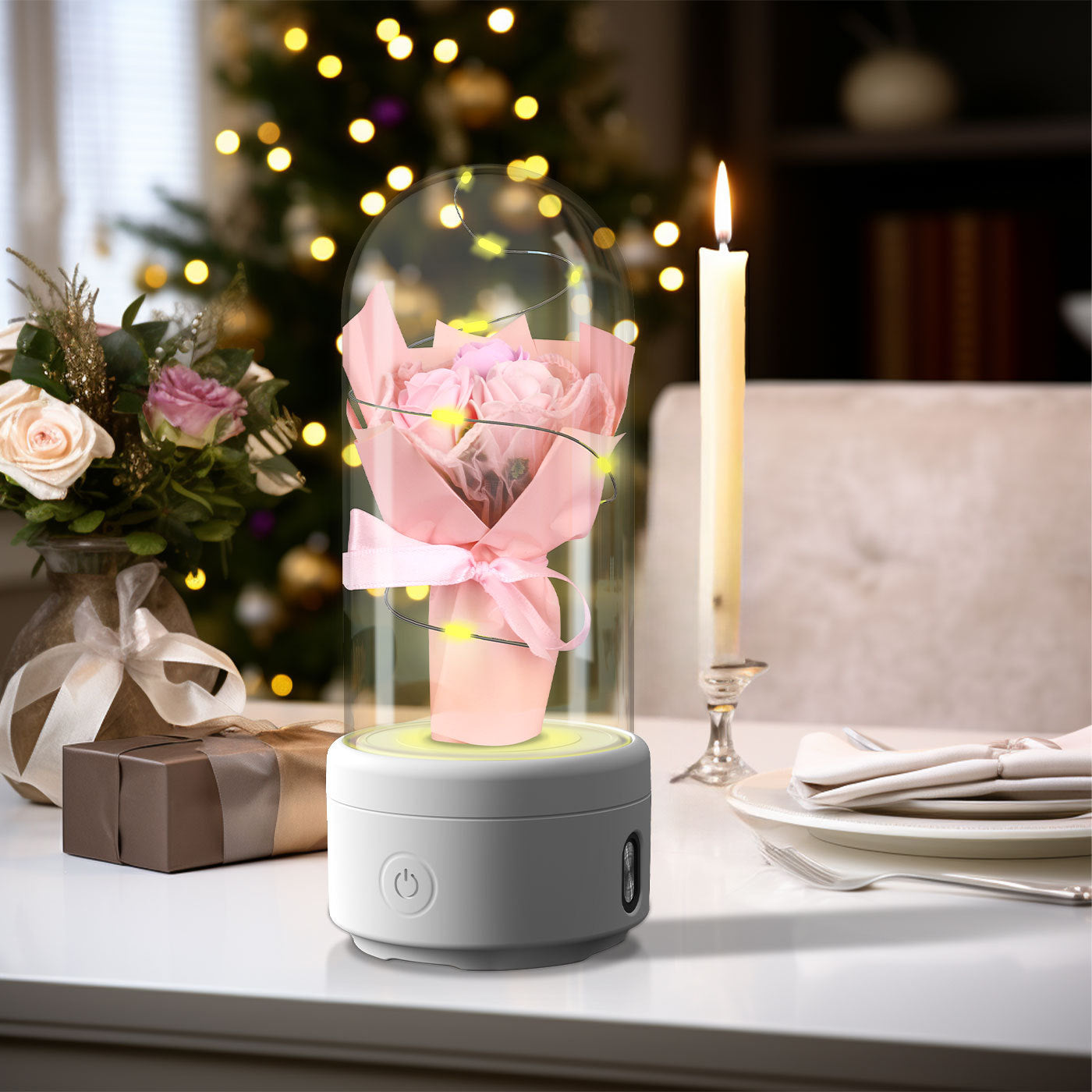 Enchanted Rose Bouquet Light & Bluetooth Speake