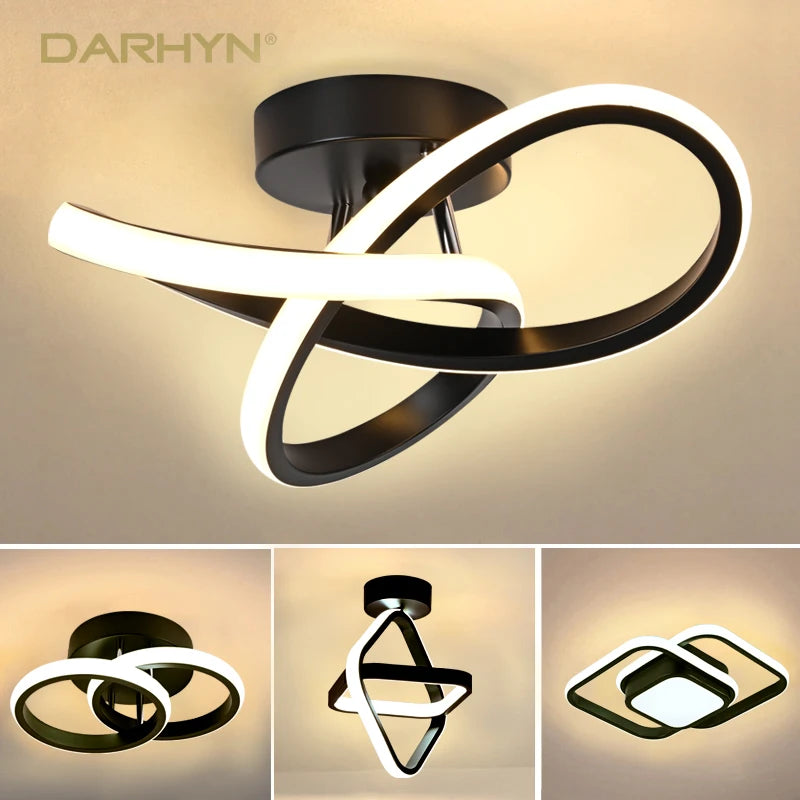 Modern Swirl LED Ceiling Light