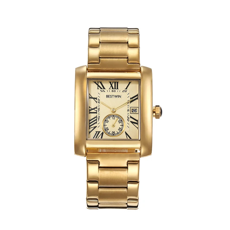 Bestwin Rectangular Gold Elegance Watch
