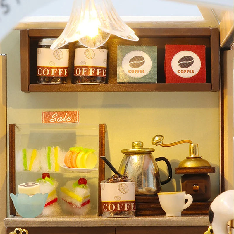 Cafe Wooden Mini Doll House