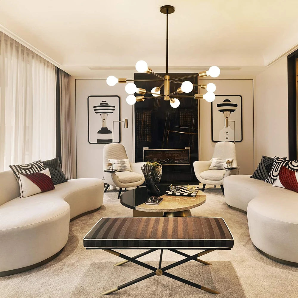 Modern Sputnik Chandelier