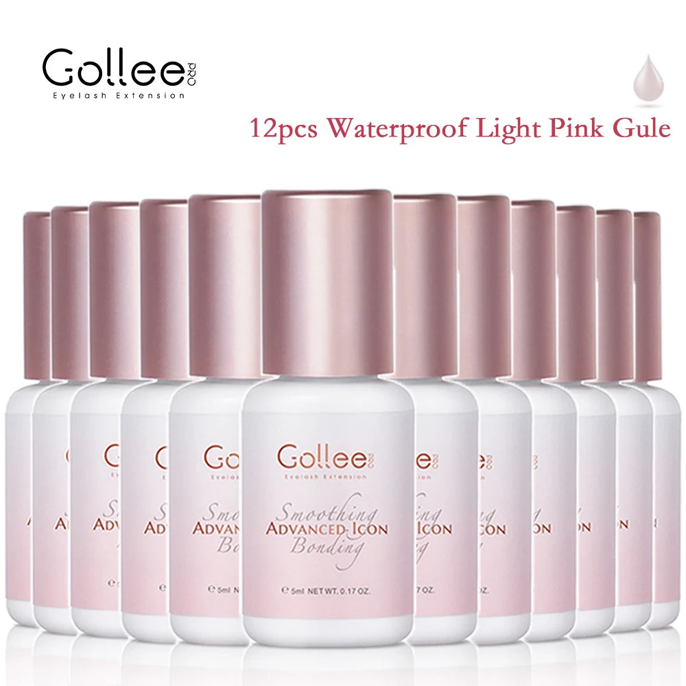 Gollee 10PCS 5ml Light Pink Eyelash Extension