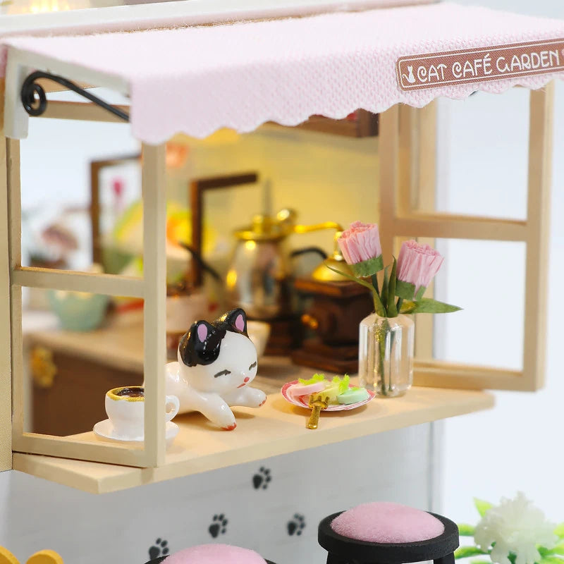 Cafe Wooden Mini Doll House