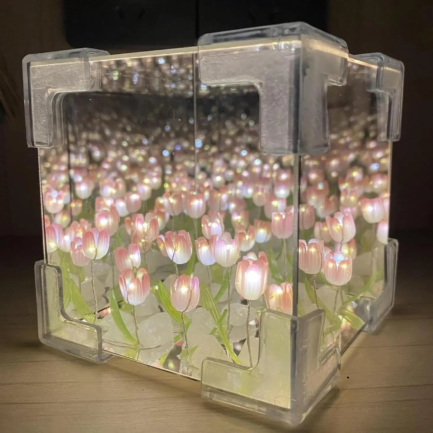 Tulip 3D Mirror Cube Lamp