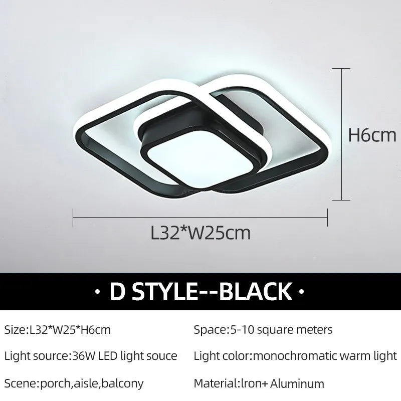 Modern Swirl LED Ceiling Light