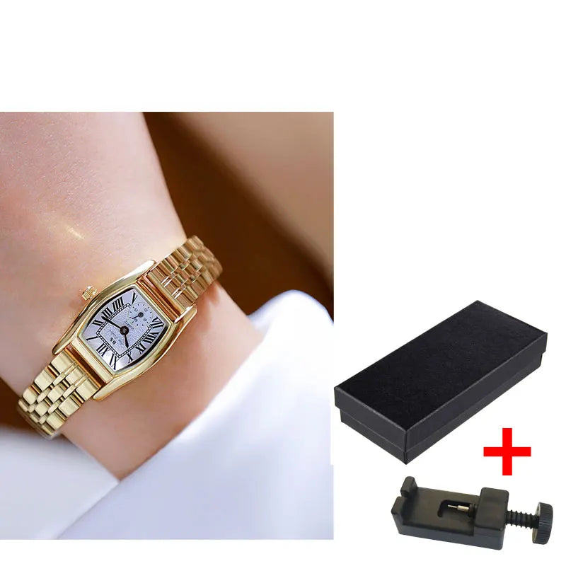 Elegance: Women's Rectangular Wristwatch