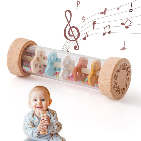 Baby Rain Stick Rainbow Hourglass.