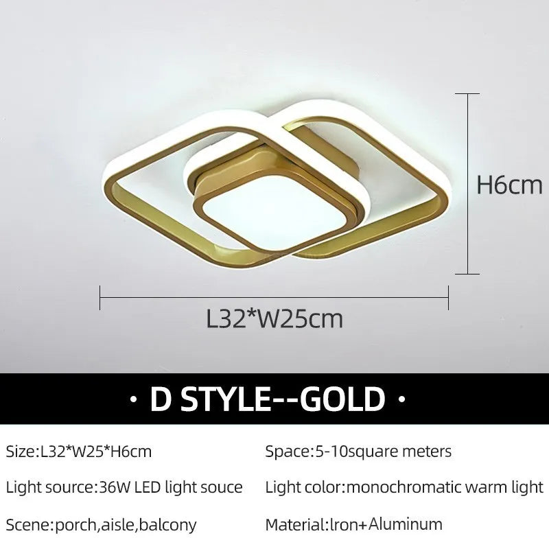 Modern Swirl LED Ceiling Light