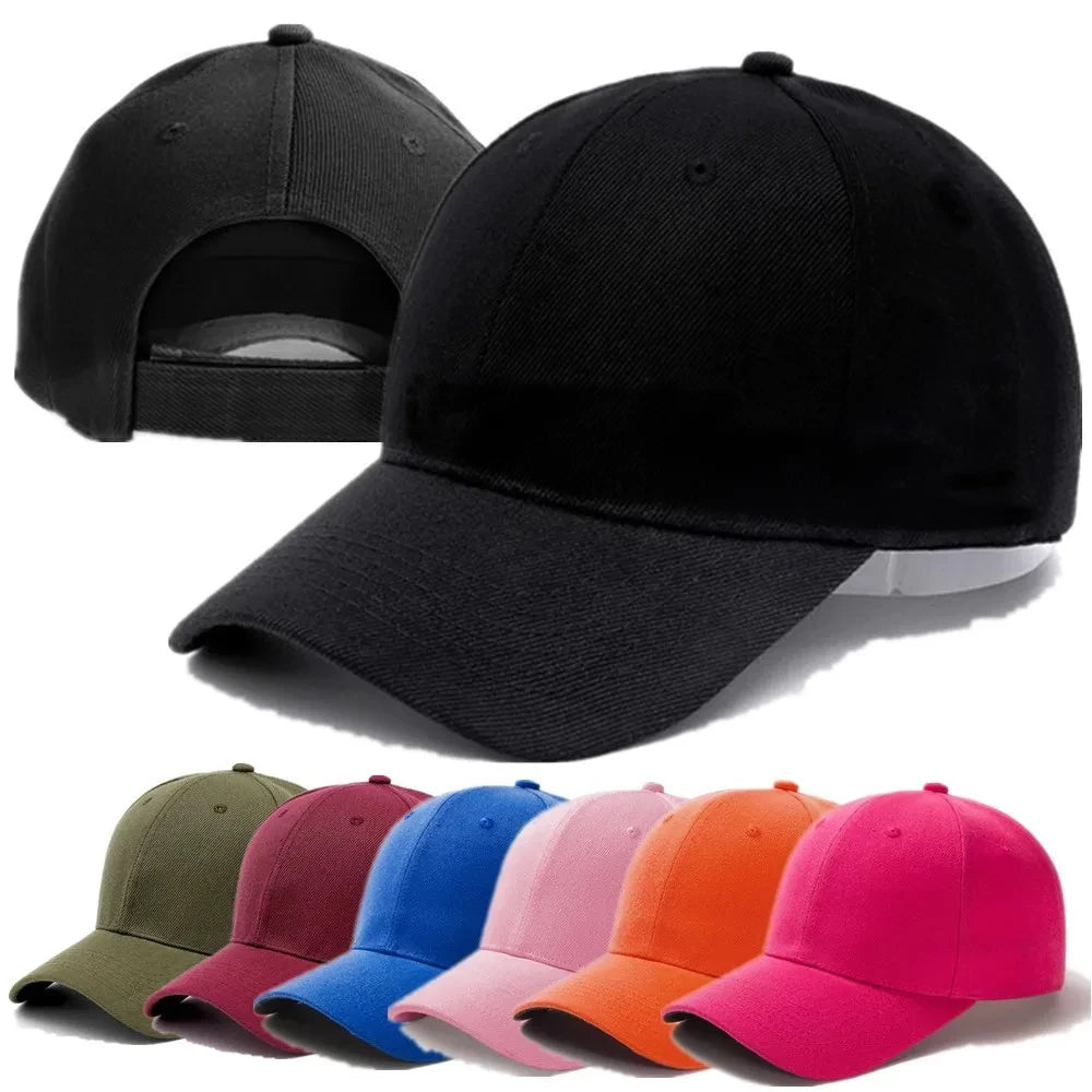 Unisex  Plain Baseball Cap Adjustable
