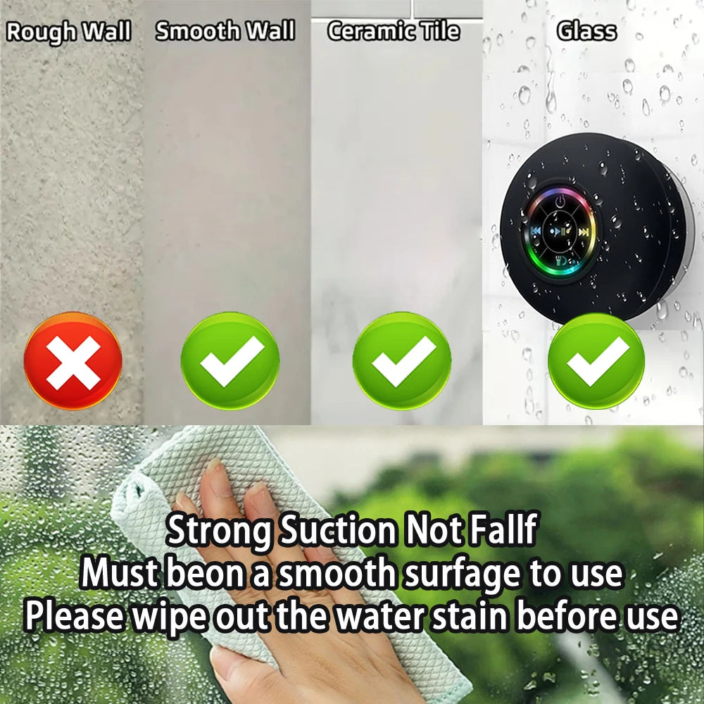 Sing in the rain IPX4 Water-Proof Technology You Can Sing And Dance In Your Shower