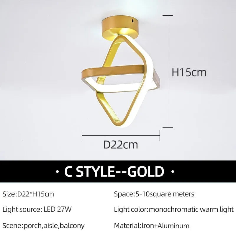 Modern Swirl LED Ceiling Light