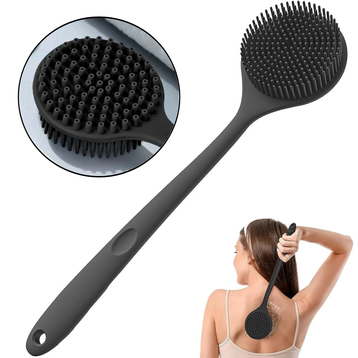 2-in-1 Silicone Bath Brush