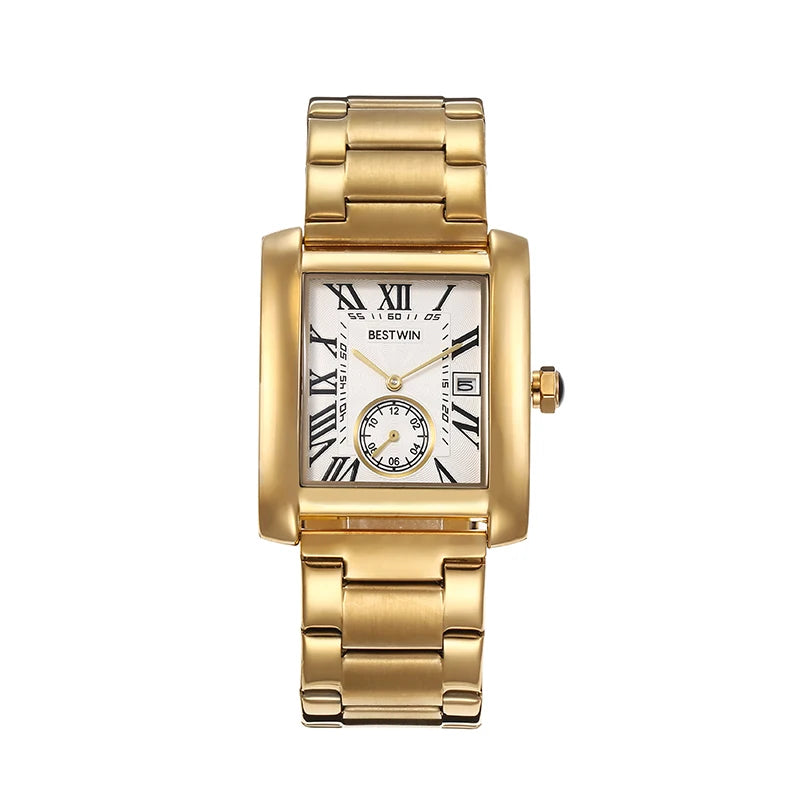Bestwin Rectangular Gold Elegance Watch