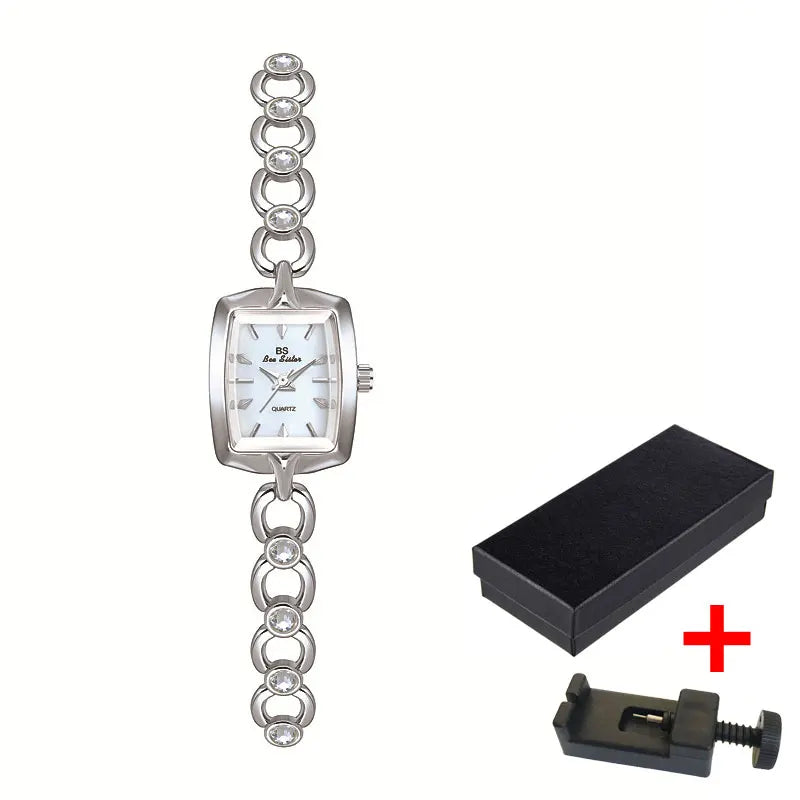 Elegance: Women's Rectangular Wristwatch