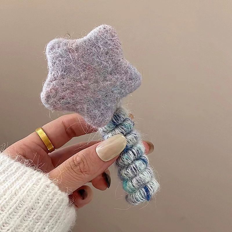 Cute Braided Hair Phone Line Hair Ring