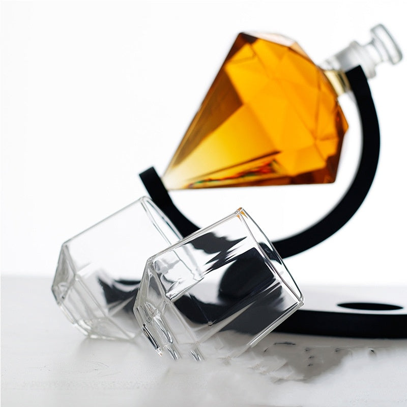Diamond Whiskey Decanter Set