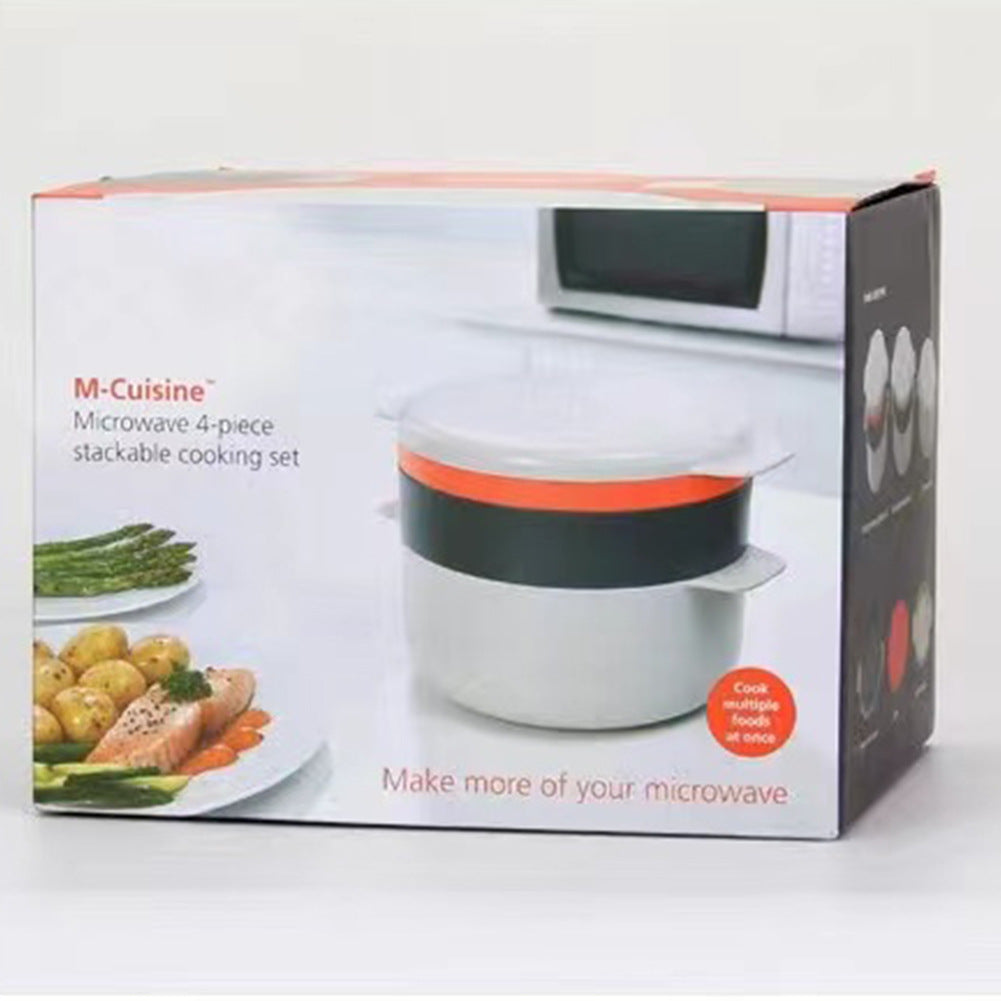 Kitchen Plastic Microwave Steaming Container