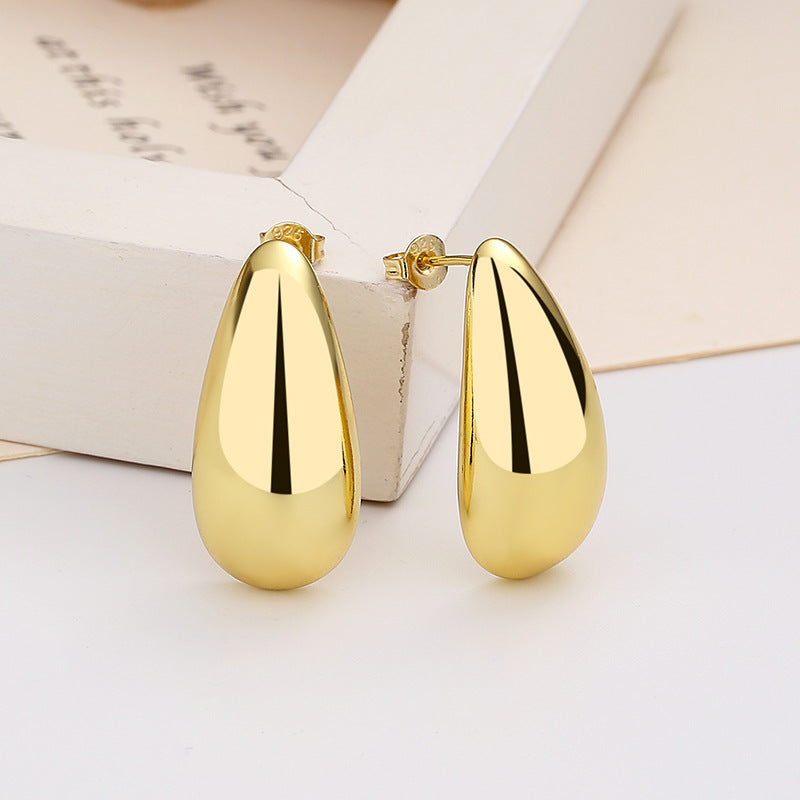 Luminous Gold Teardrop Earrings