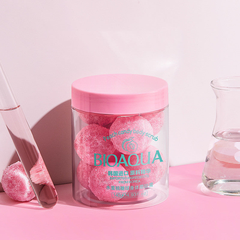 Peach Ball Bath And Body Scrub