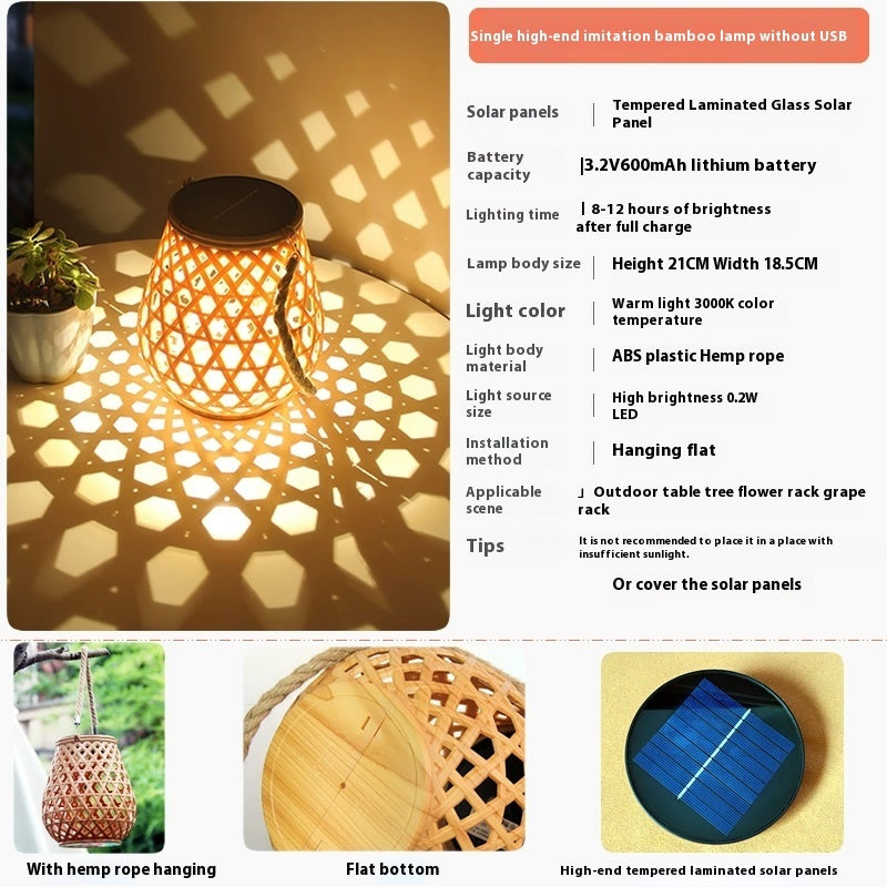 Bamboo Solar Lantern