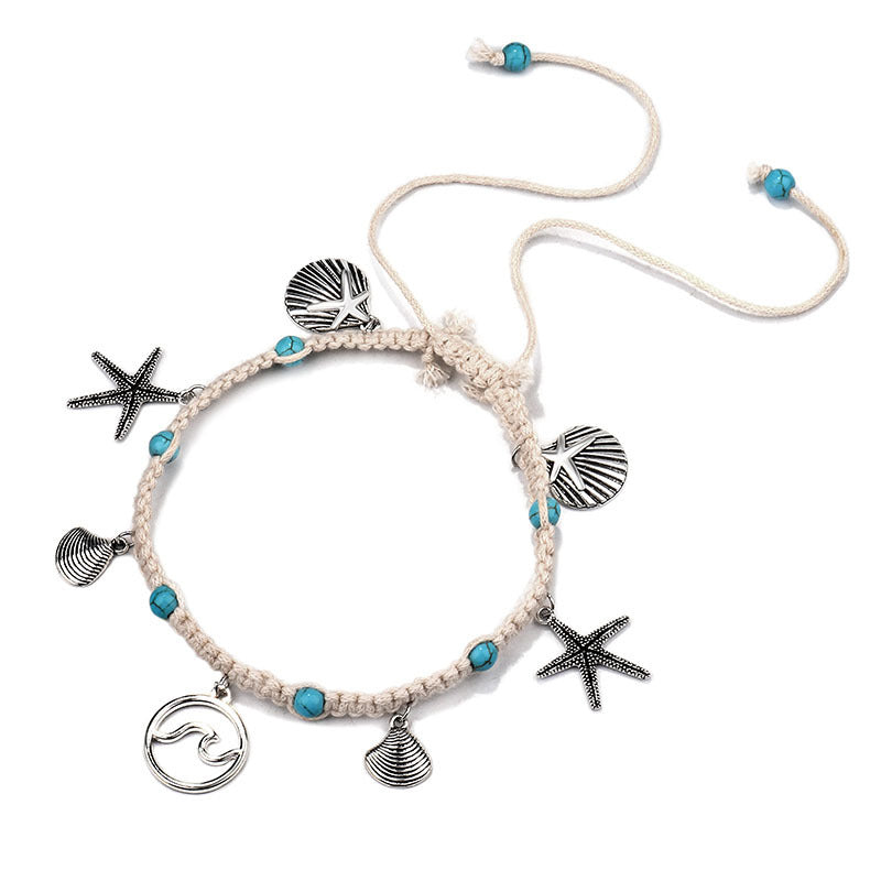 Coastal Charm Layered Anklet Set